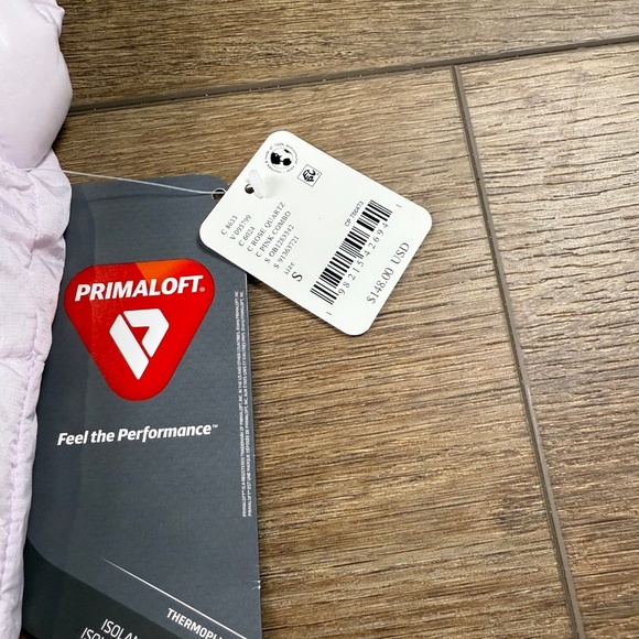 Free People FP Movement In a Bubble Puffer Vest Rose Quartz S NWT Oversized - Picture 13 of 14